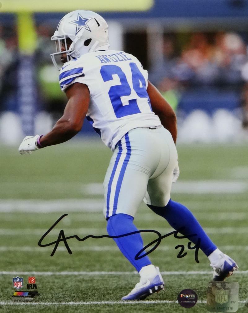 Chidobe Awuzie Autographed Dallas Cowboys 8x10 PF Photo Poster painting Looking Left- Prova Auth