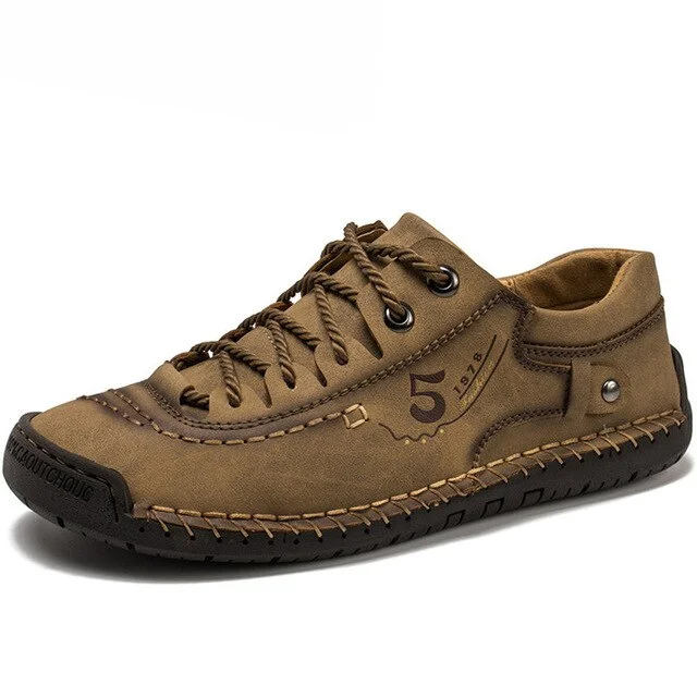 New Men's Casual Shoes Breathable Leather Shoes Men's Classic Men Handmade Men Footwear Big Size Mocassin 38-48