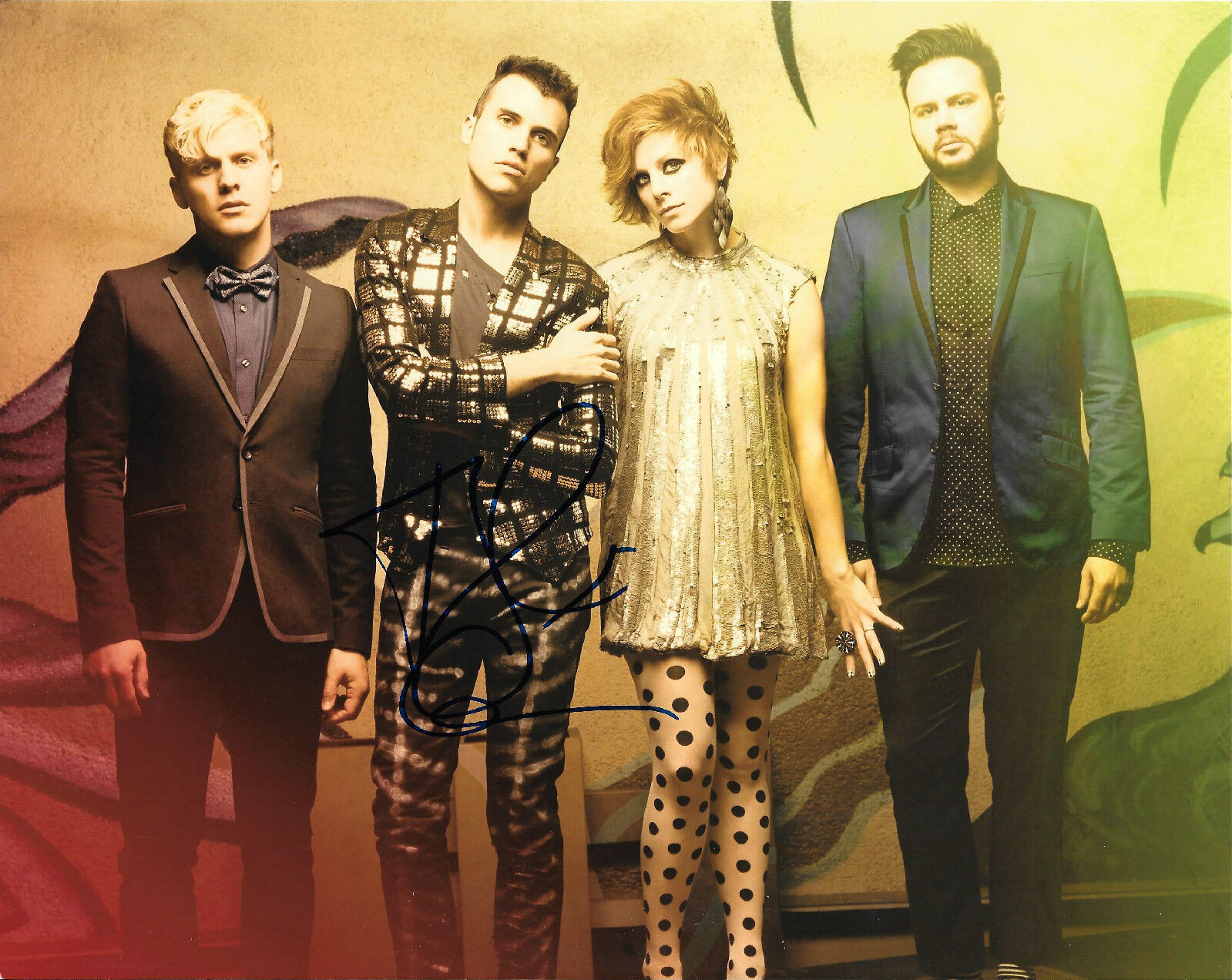 GFA Neon Trees Rock Band * TYLER GLENN * Signed 8x10 Photo Poster painting AD2 PROOF COA