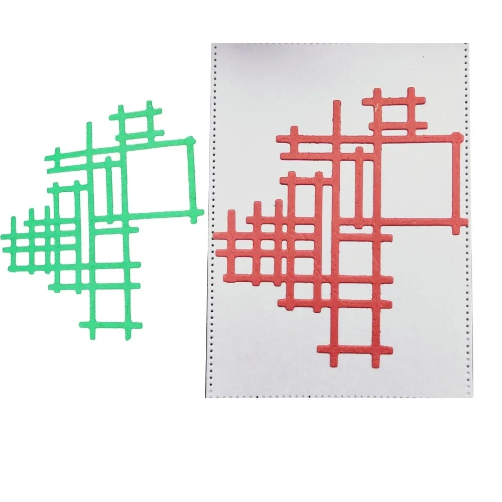Irregular Network Metal Cutting Dies Paper Card Stencils Craft Embossing Die Wedding Easter Cards