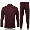 Joyfball 2025/2026 Bayern Munich Half-Pull Training Suit Dark Red Retro Version Football Shirt 1:1 Thai Quality
