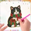 10PCS DIY Pearl Diamond Painting Christmas Fridge Magnets, Sparkling Rhinestone Refrigerator Magnet Craft Kit for Home Decor & Gifts