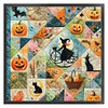 Patchwork Pumpkin Witch-11CT Stamped Cross Stitch 45*45cm/17.72*17.72in