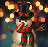 Christmas Snowman   | Full Round Diamond Painting Kits