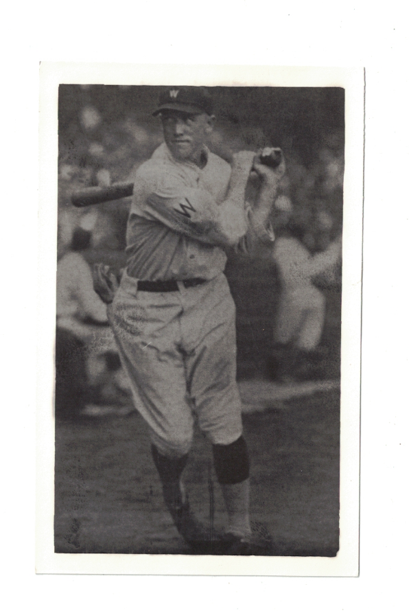 Earl McNeely Washington Senators Vintage Baseball Postcard Size Photo Poster painting RH1