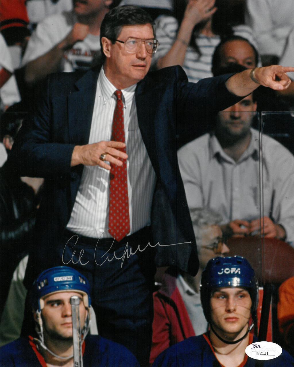 Al Arbour Signed Islanders Authentic Autographed 8x10 Photo Poster painting JSA #T82131