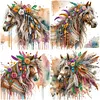 (Multi-Style)Horse-Partial Special Shaped Diamond Painting 30*30CM