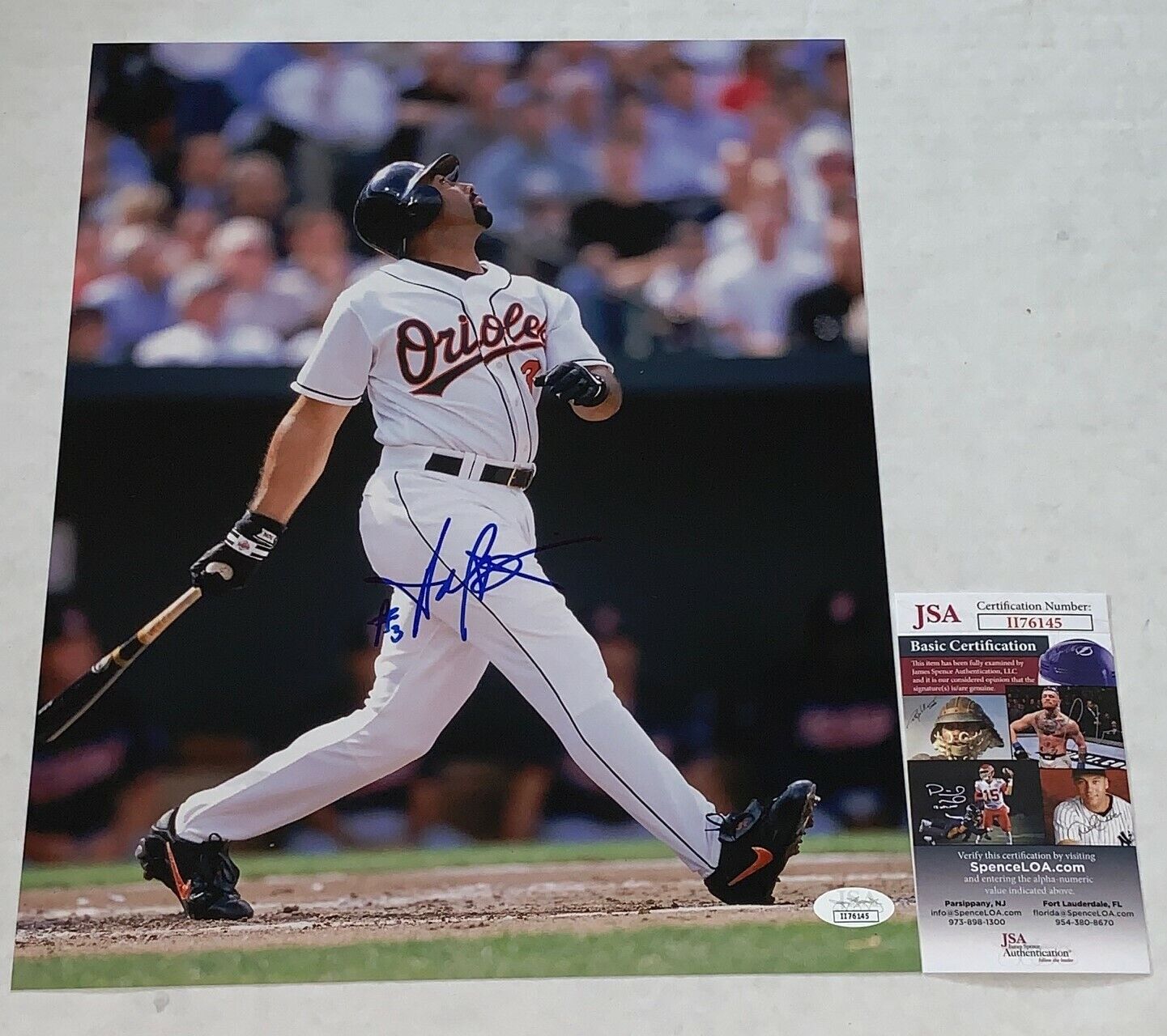 Harold Baines signed Baltimore Orioles 11x14 Photo Poster painting autographed HOF JSA