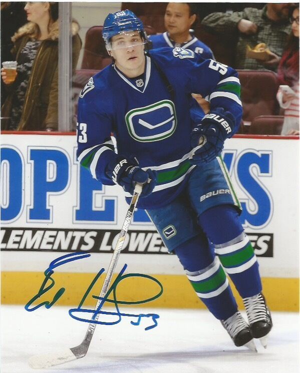 Vancouver Canucks Bo Horvat Signed Autographed 8x10 NHL Photo Poster painting COA BB