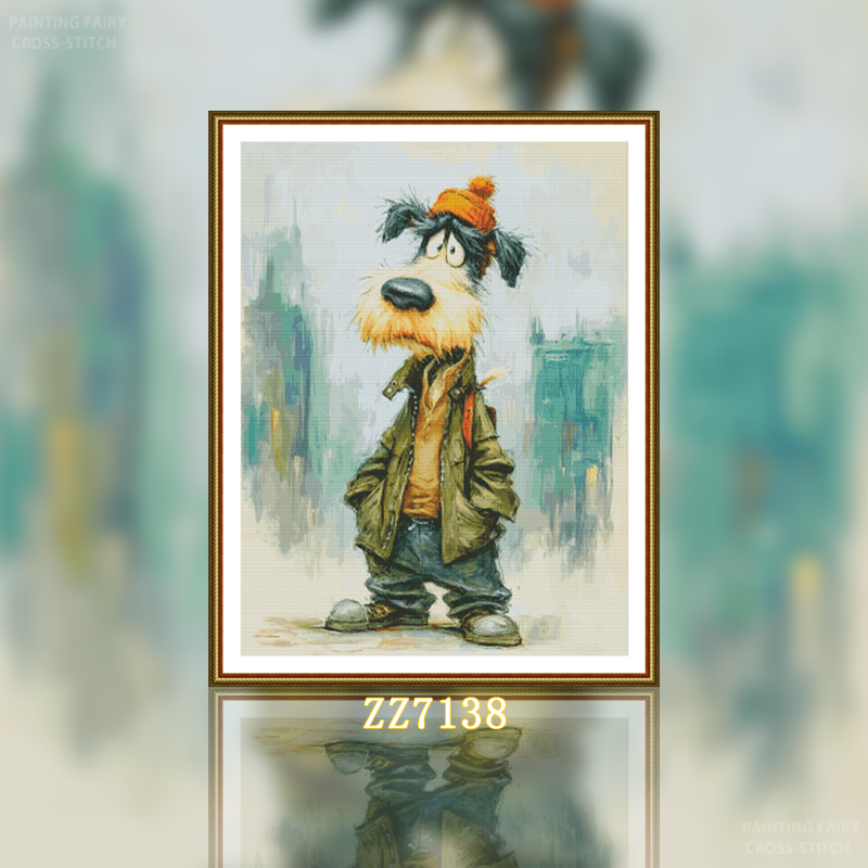 [ZZ7138-Trend Puppy]  Painting Fairy Cross Stitch
