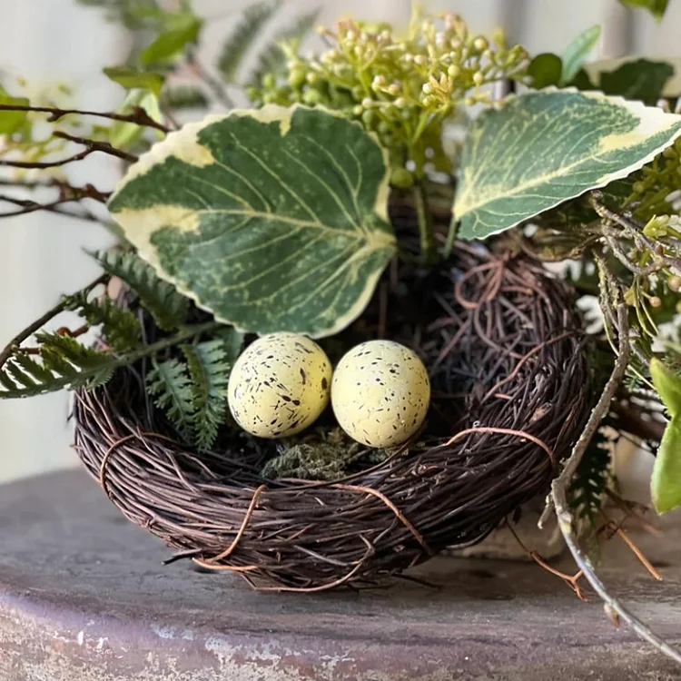 Spring Bird Nest Wreath