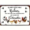Chicken Warning - Vintage Metal Signs(8*12Inch/12*16Inch) - Chicken