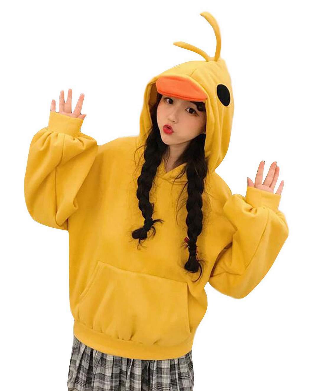 Little Duck Kawaii Long Sleeve Hoodies Girls Cute Tops Novameme