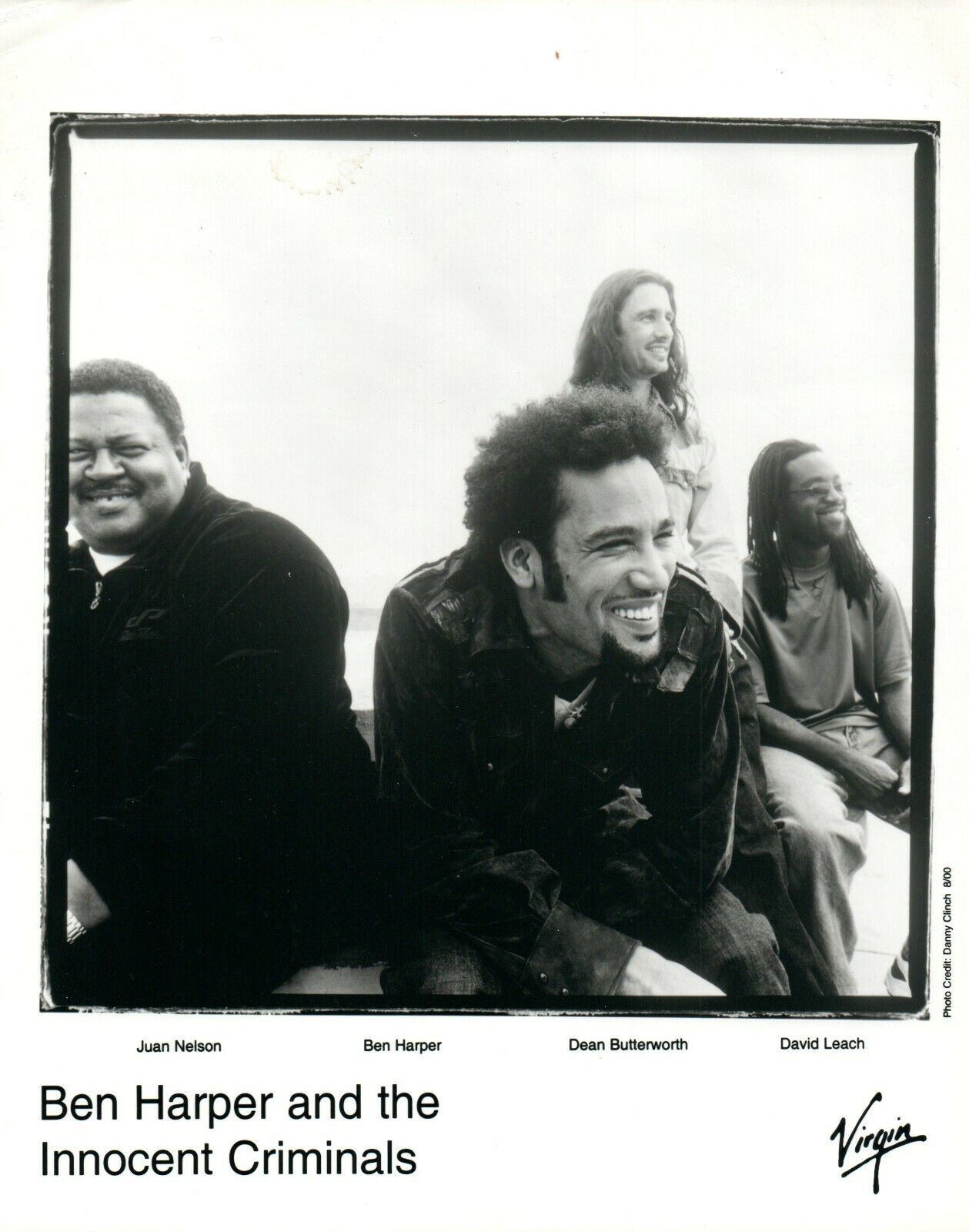 BEN HARPER and THE INNOCENT CRIMINALS Rock Blues Music 8x10 Promo Press Photo Poster painting