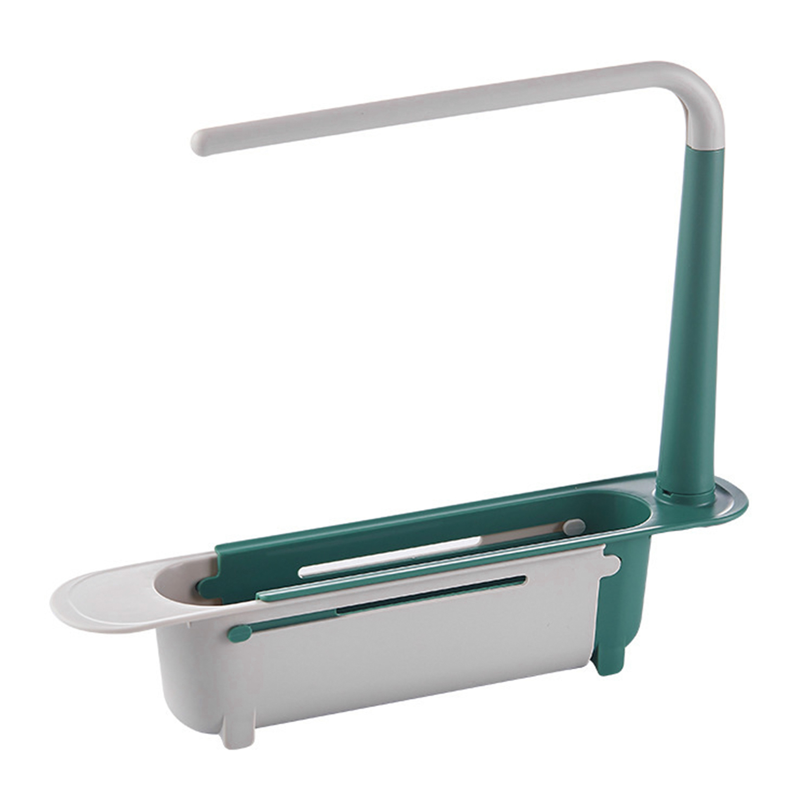 

Telescopic Sink Holder-Plastic Adjustable Drainer Sink Tray Sponge Holder, 501 Original