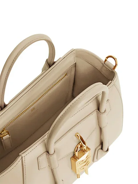 Givenchy Mini Antigona Lock Box Leather Satchel