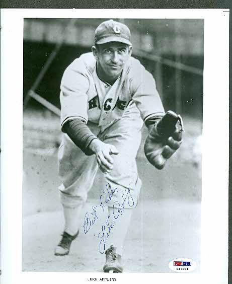 Luke Appling Autograph 8x10 Photo Poster painting Psa/dna Signed