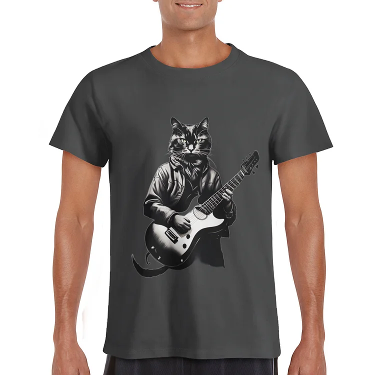 Men's T-Shirt Punk Cat