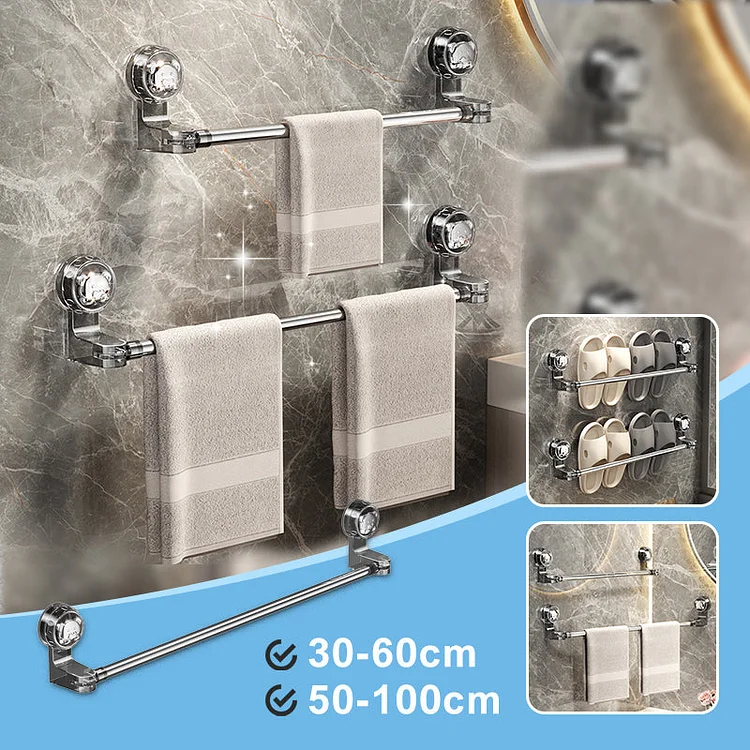 Barra portasciugamani a ventosa regolabile