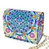 (US Local)DIY Mandala Diamond Art Wooden Coin Pouch with Chain 5D Diamond Painting Purse