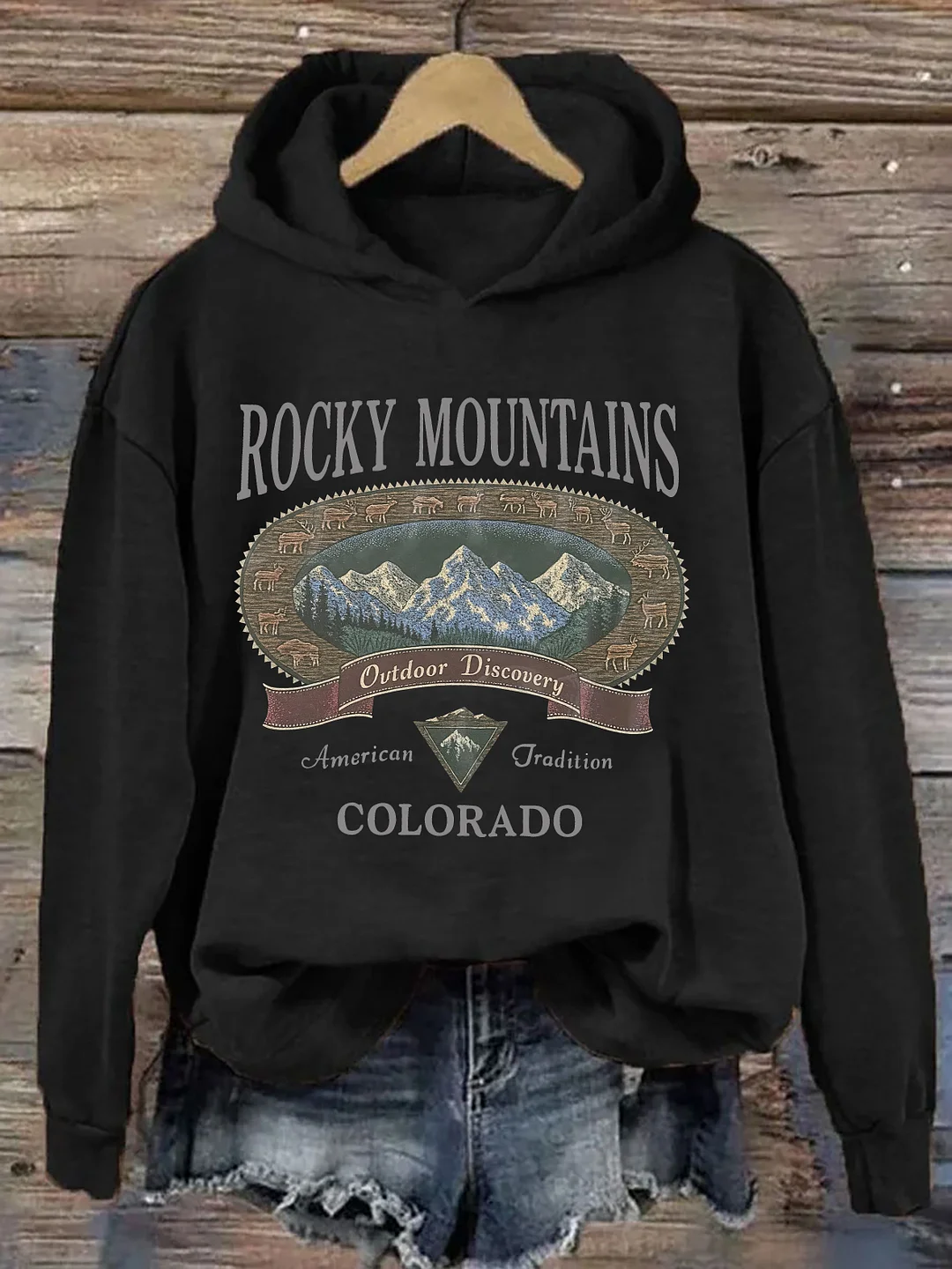 Rocky Mountains Colorado Hoodie