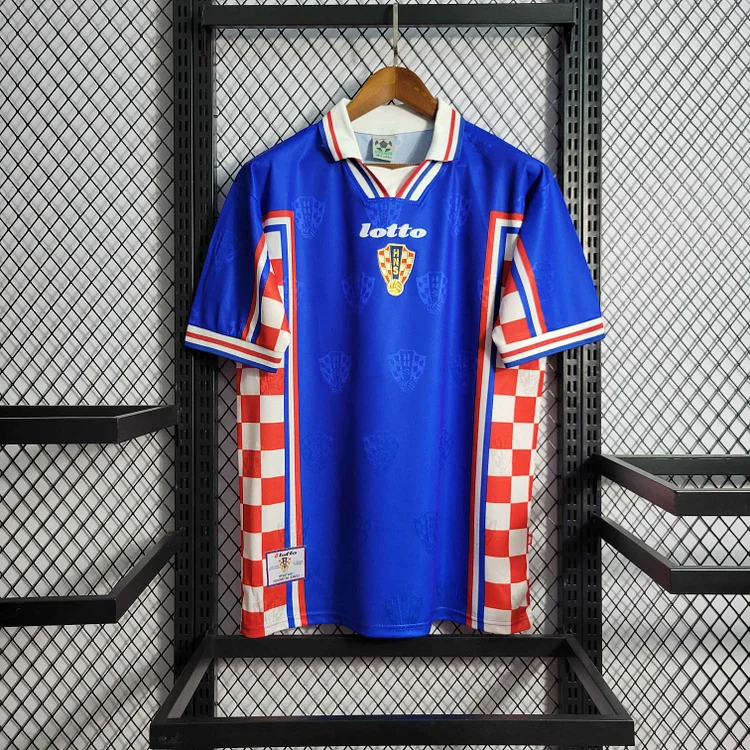 Croatia 1998 Retro Away Kit Football Jersey