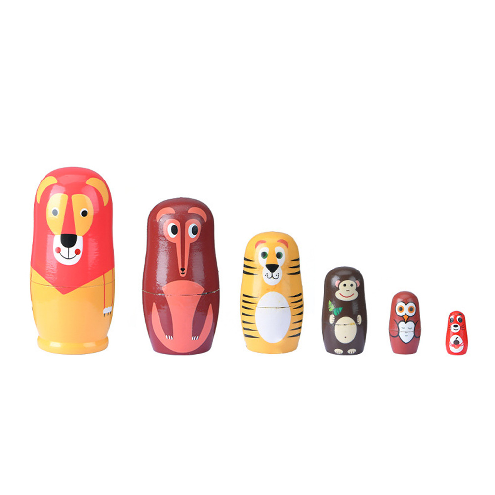 

6 Layers Fox Matryoshka Nesting Dolls, 501 Original
