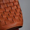 Hand Woven Vintage Leather Woven Crossbody Bag