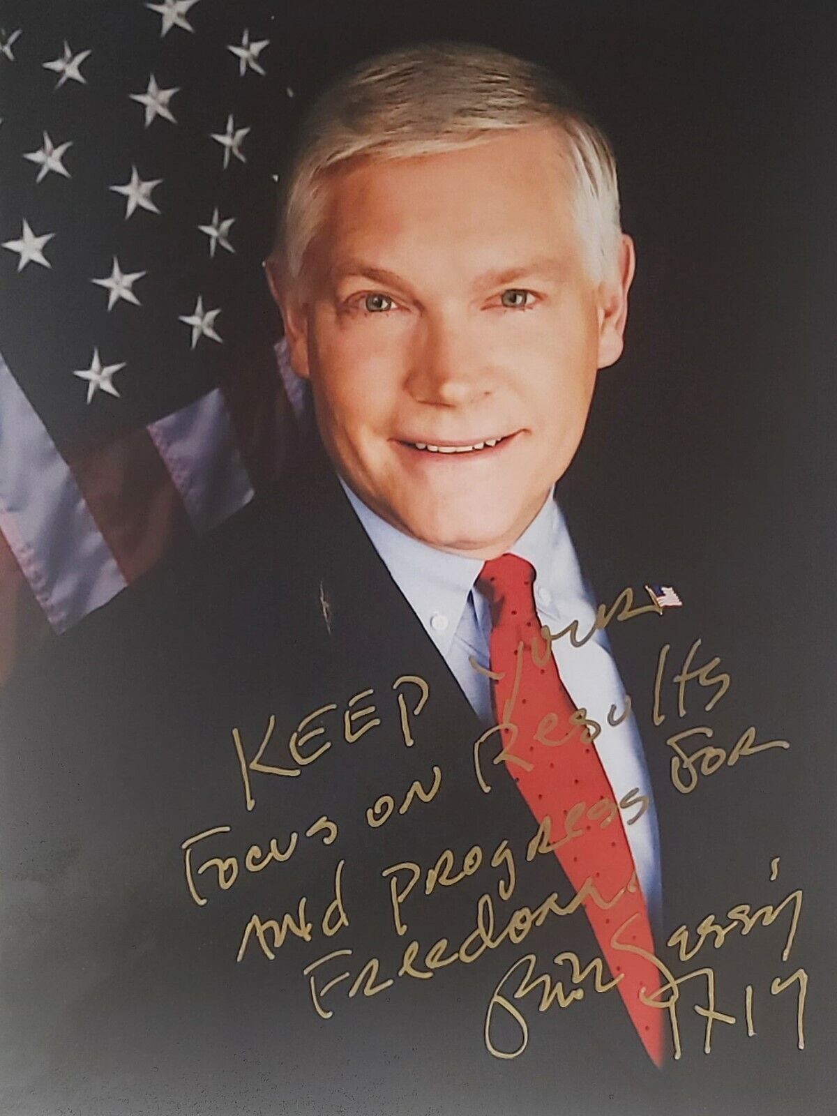 Pete Sessions Hand Signed Autograph Photo Poster painting Texas GOP Congressman Representative