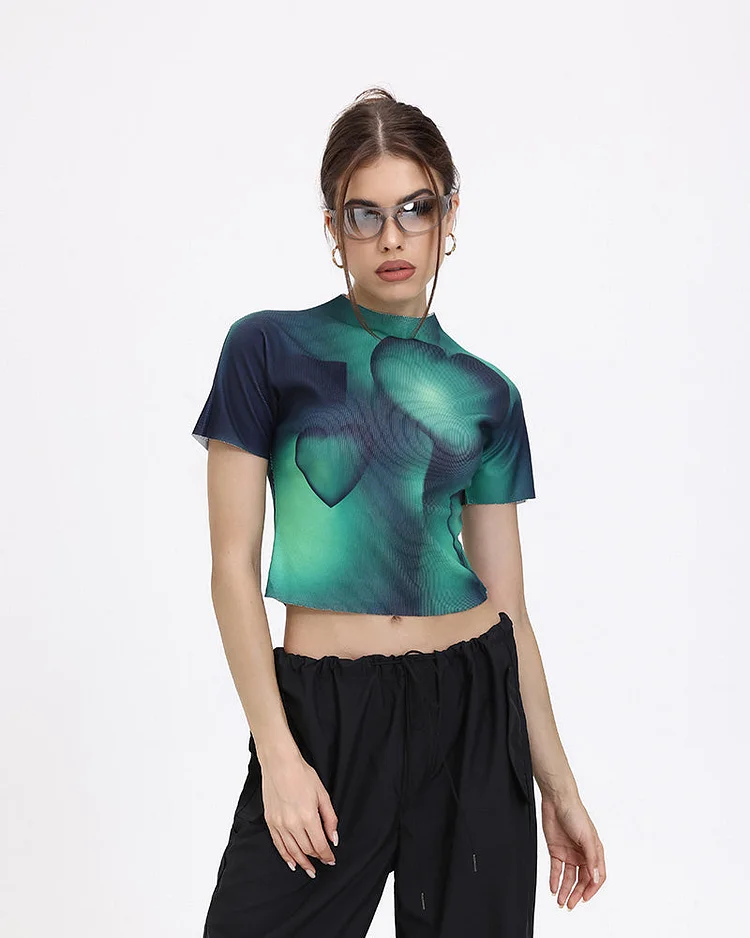 3D Animated Grunge Hearts T-Shirt