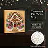 (25x25cm)DIY Pearl Painting Xmas Framed Handmade Pearl Material Art Kit Living Room Decor