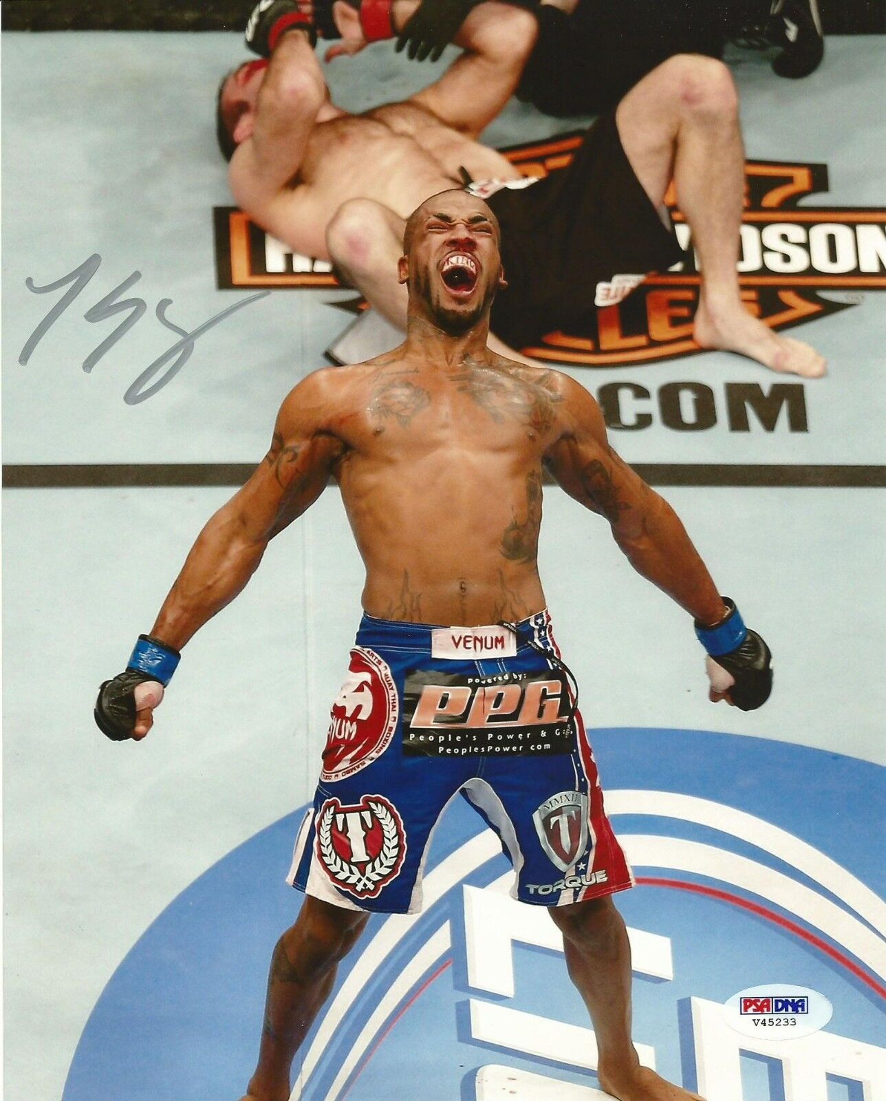 Bobby King Green Signed UFC 156 8x10 Photo Poster painting PSA/DNA COA Fight for the Troops Auto