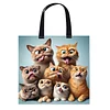 Funny Cat-11CT DIY Stamped Cross Stitch Shopping Bag 40*40cm tapestrymarket