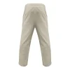 Men's Casual Hawaii Beach Multi Button Cotton Linen Trousers by Inlyline