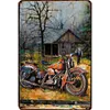 Moto - Panneaux en &eacute;tain m&eacute;tallique(20*30cm/30*40cm) - Garage