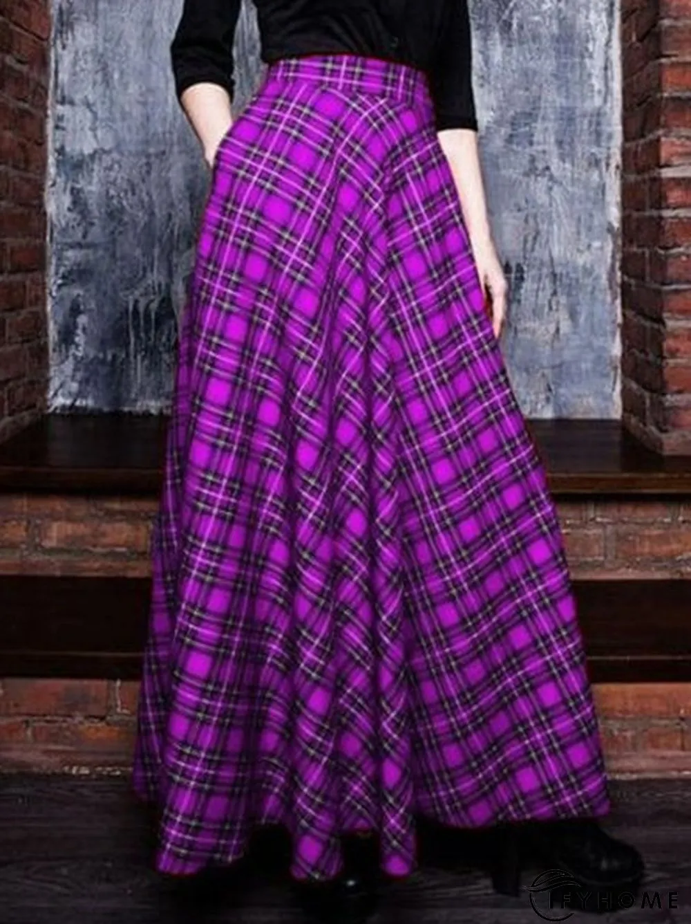 Vintage Checkered/plaid Skirt | IFYHOME