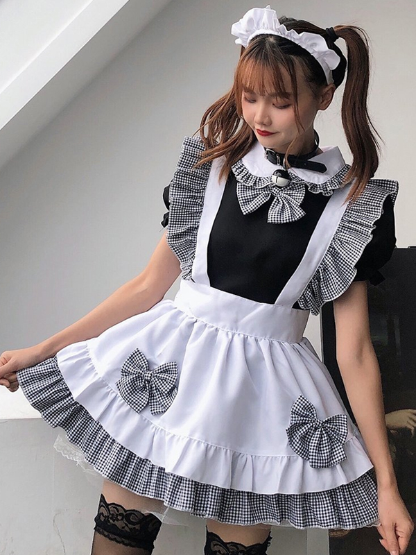 Light Tone Restaurant Maid Costume