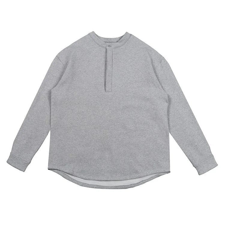 Fog Fear of God Essentials Sweatshirt Henry Collar Long Sleeve High Street Loose Sweater for Men