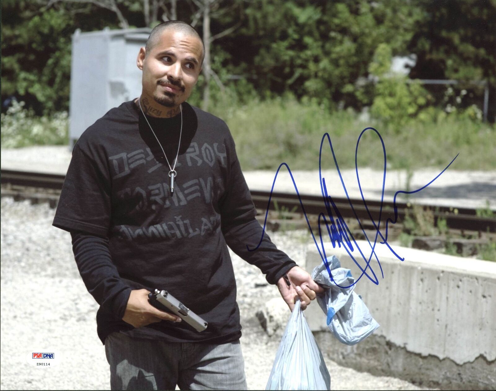 Michael Pena 30 Minutes Or Less Authentic Signed 11X14 Photo Poster painting PSA/DNA #Z90114