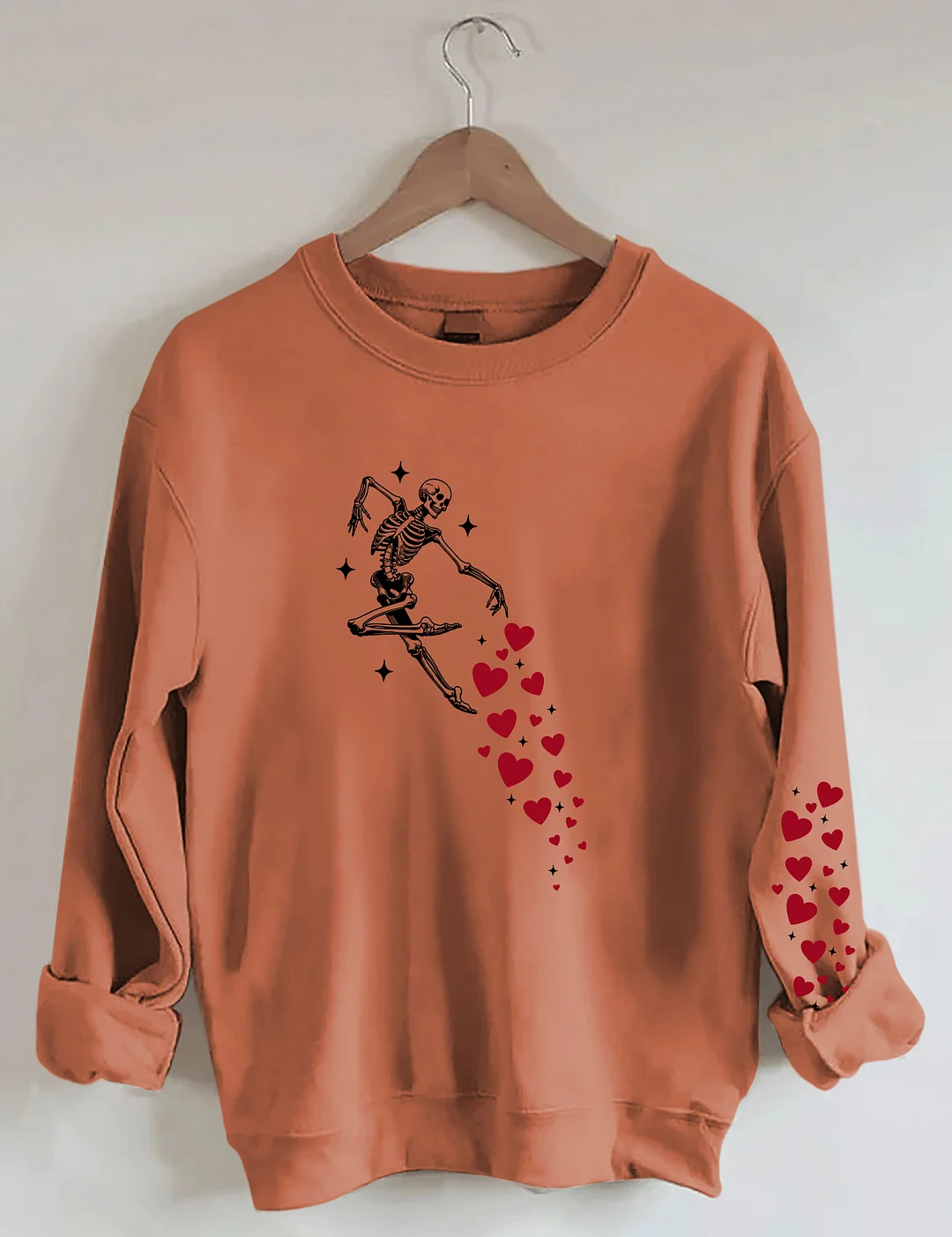 Valentines Day Skeleton Sweatshirt