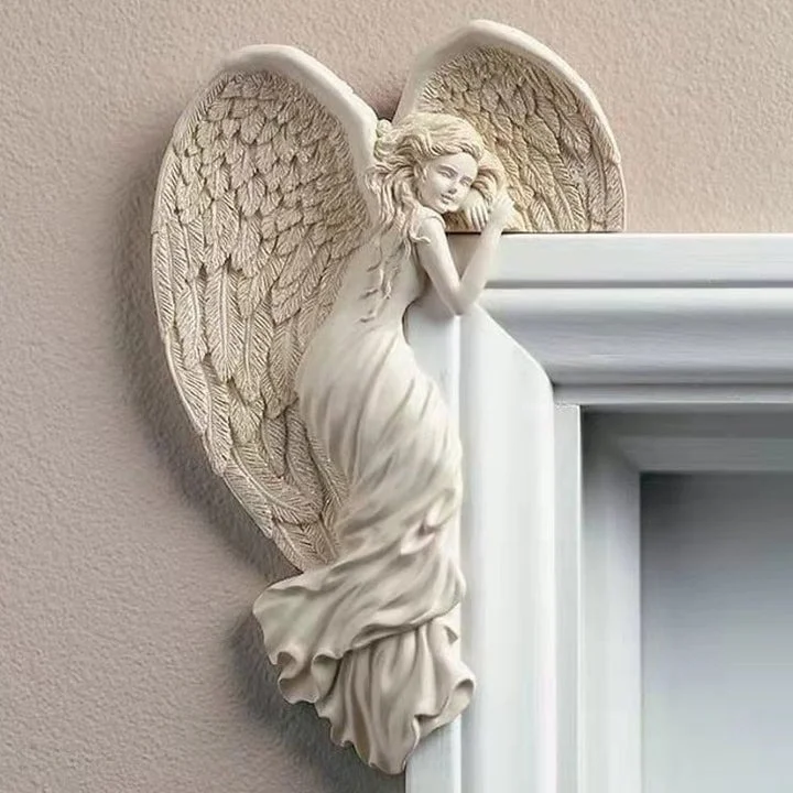 💘Door Frame Angel Wing Sculpture Retro Wall Decoration🧚‍♀️ - tree - Codlins