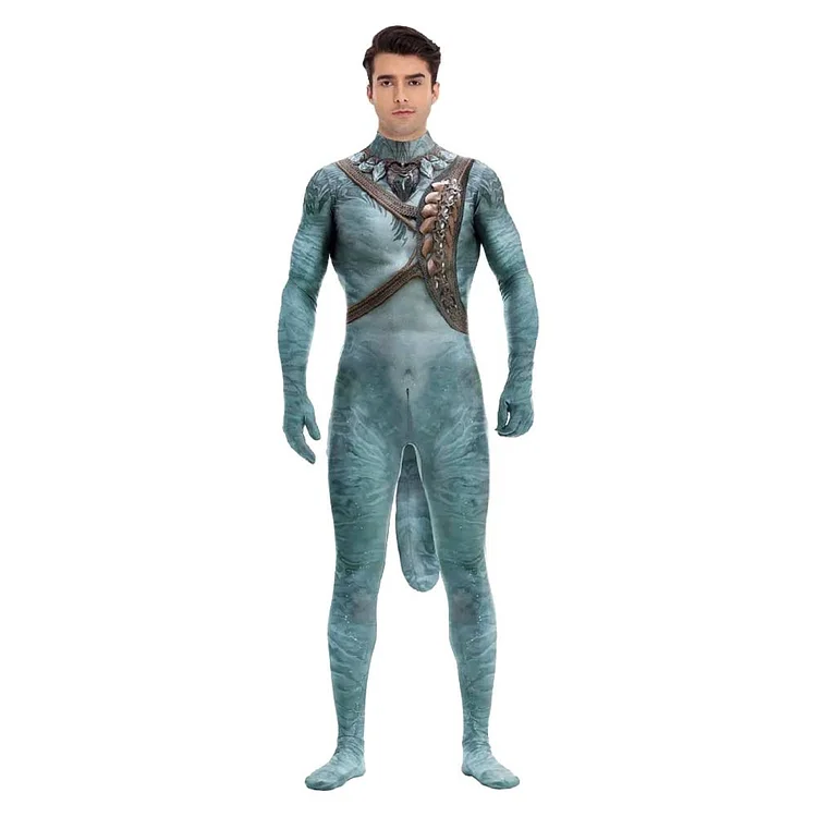 Avatar:The Way of Water Jake Sully Blue Red Jumpsuit Outfits Cosplay Costume Halloween Carnival Suit