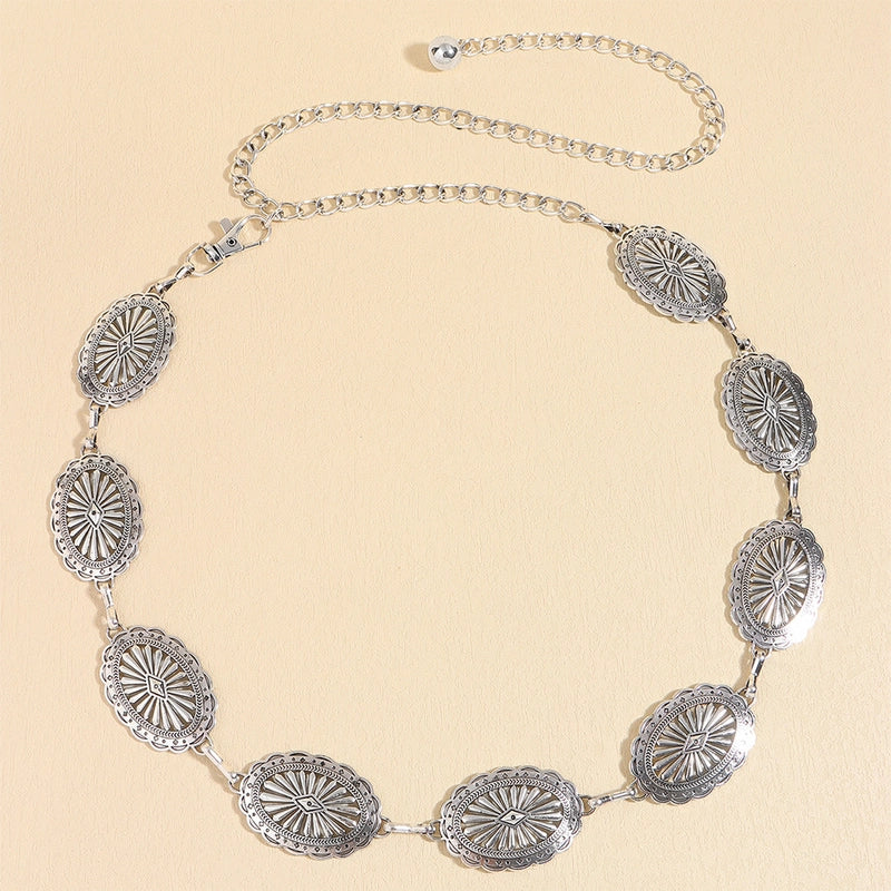 Casual Basic Punk Geometric Metal Unisex Chain Belts