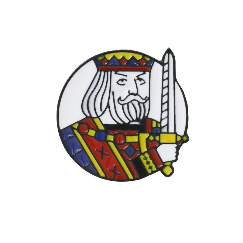 Casual Pin Poker Alloy Enamel Unisex Brooches