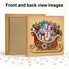 (25x25cm)DIY Pearl Painting Xmas Framed Handmade Pearl Material Art Kit Living Room Decor