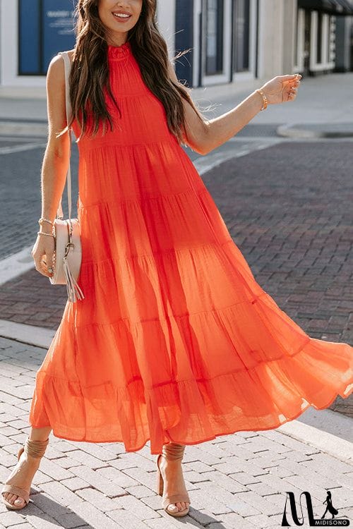 MidiSono - Come To Me Tiered Tank Midi Dress