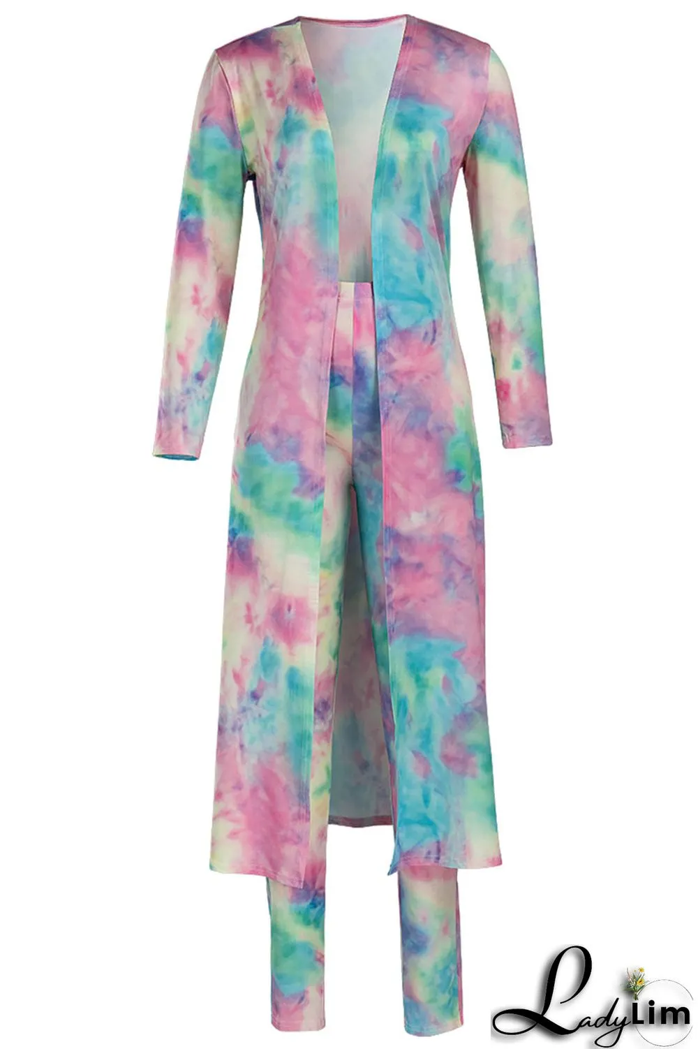 Camouflage Fashion Casual Street Vacation Print Printing cardigan Plus Size Two Pieces