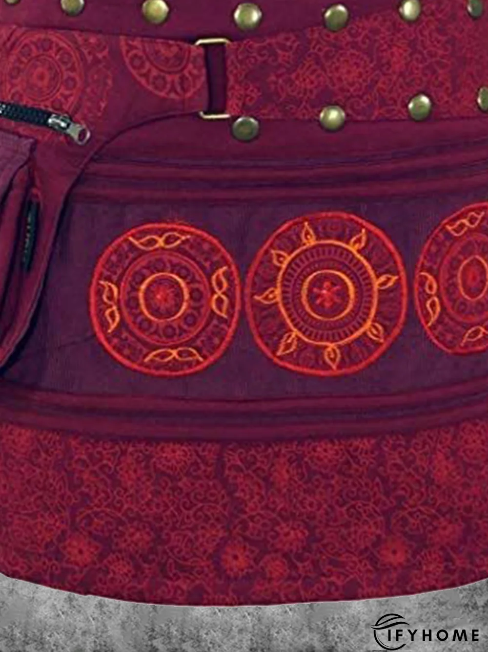 Abstract Floral-Print Skirt | IFYHOME