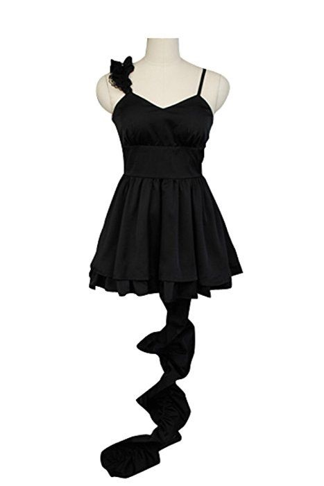 vocaloid deep sea girl miku black lace dress costume