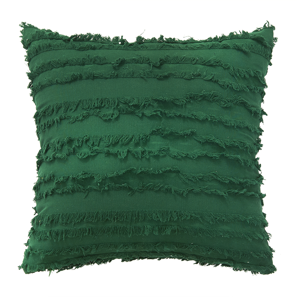 

45x45cm Nordic Pillowcase Cotton Pillowslip Sofa Cushion Cover (Green, 501 Original